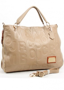 Кожаная сумка с фактурными буквами