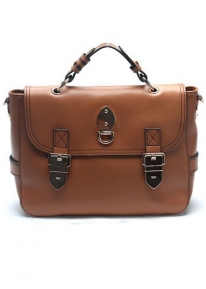 Актуальная сумка портфель с металлическими элементами