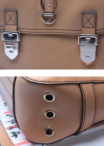 Актуальная сумка портфель с металлическими элементами