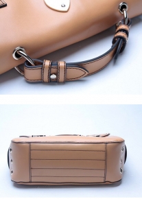 Актуальная сумка портфель с металлическими элементами