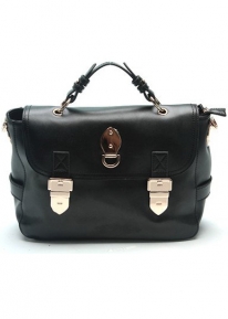 Актуальная сумка портфель с металлическими элементами