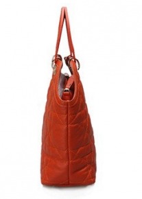 Стеганая сумка из натуральной кожи