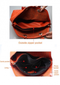 Стеганая сумка из натуральной кожи