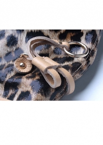 Кожаная леопардовая сумка