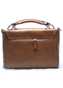 Кожаная фактурная сумка портфель