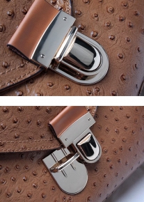 Кожаная фактурная сумка портфель