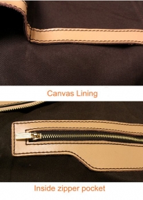 Удобная кожаная сумка с контрастными стежками