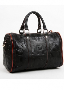 Сука из натуральной кожи с тиснением из букв