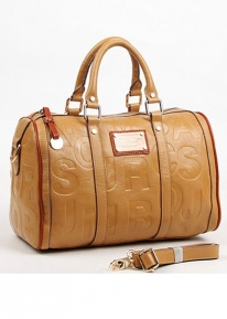 Сука из натуральной кожи с тиснением из букв