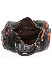 Сука из натуральной кожи с тиснением из букв