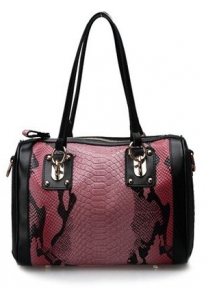 Кожаная сумка с тиснением под рептилию