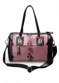 Кожаная сумка с тиснением под рептилию