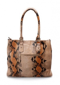 Эффектная кожаная сумка через плечо