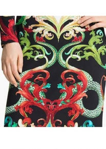 Длинное платье с орнаментом Emilio Pucci