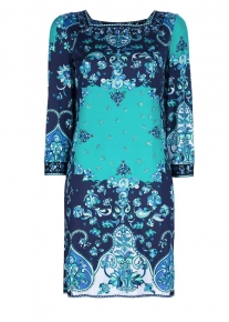 Платье в сине-бирюзовых тонах Emilio Pucci