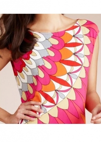 Коротенькое платье с графическими узорами Emilio Pucci