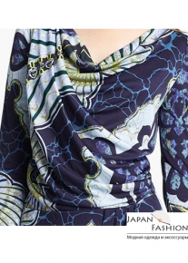 Платье с эффектным орнаментом и красивой драпировкой Emilio Pucci