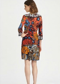 Пестрое платье с цветочным принтом Emilio Pucci