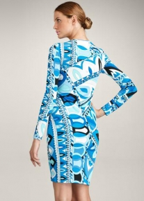 Эффектное платье с красивым вырезом Emilio Pucci