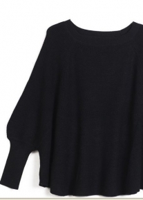 Вязанный свободный пуловер