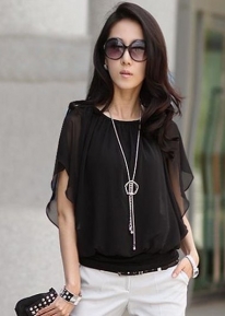 Легкая шифоновая блузка