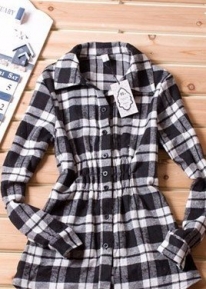 Рубашка в клеточку на резинке