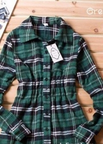 Рубашка в клеточку на резинке