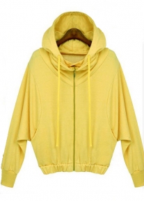 Стильная кофта с капюшоном и на молнии