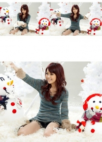 Приталенный джемпер с меховыми манжетами