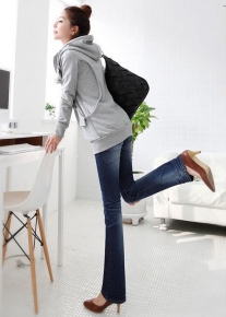 Кофта с капюшоном и с кнопками