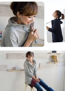 Спортивная кофта с капюшоном