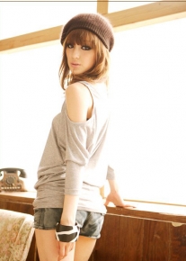 Пуловер с рукавами 