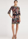 Эффектное платье с цветочным принтом Emilio Pucci